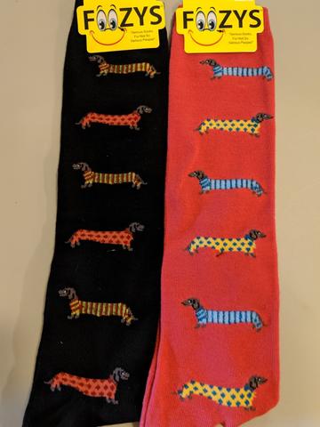 Dachshund in Sweaters KNEE HIGH Socks FK-07