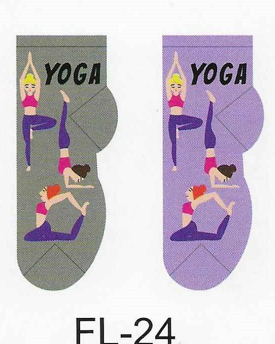 Yoga Time No Show Socks FL-24