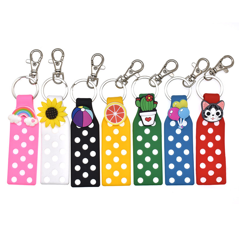 Silicone keychains for gibbitz