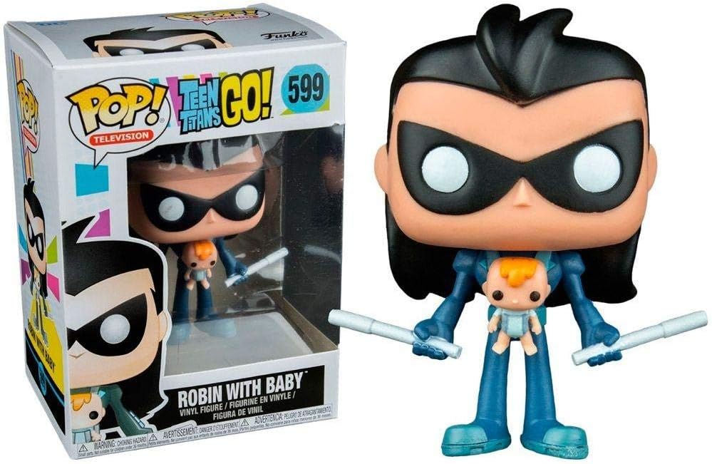 Funko Pop! Television Teen Titans Go! Robin with Baby #599