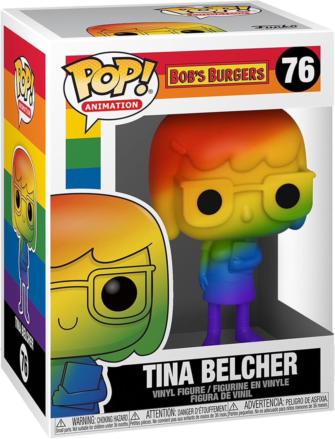 Funko POP Animation: Pride - Tina Belcher (Rainbow),Multicolor,Standard 76