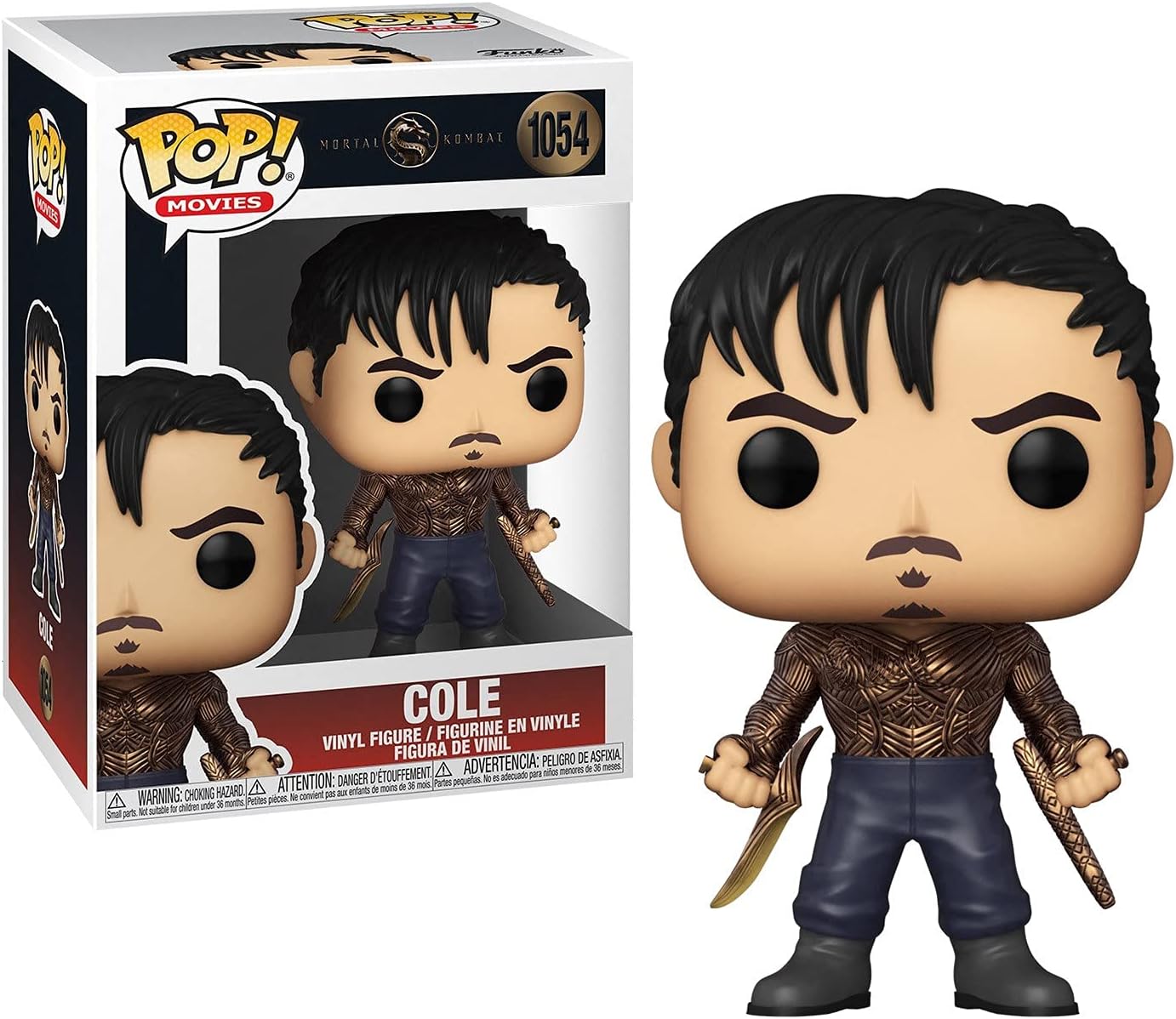 Funko POP Movies: Mortal Kombat - Cole Young Vinyl Figure, Multicolor, Standard 1054