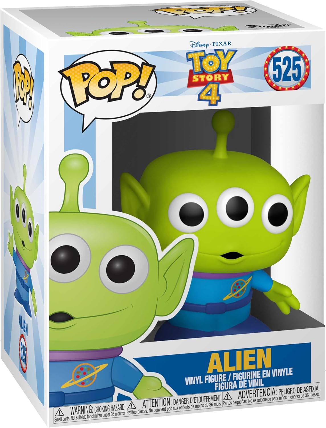 Funko Pop! Disney: Toy Story 4 - Alien, Multicolor 525