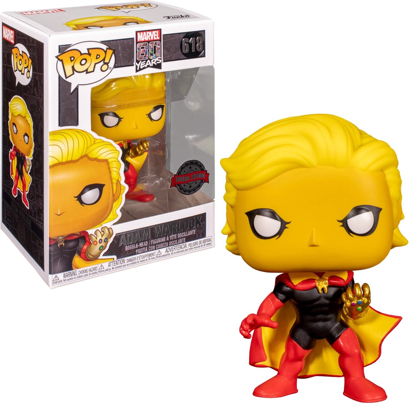 Funko POP! Vinyl: Marvel - Guardians of the Galaxy 3 - Adam Warlock - 618 - Damaged Box
