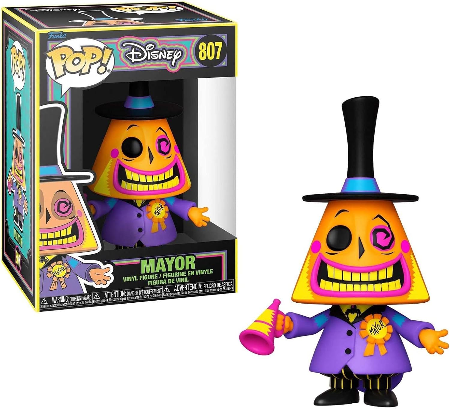 Funko Pop! Disney: The Nightmare Before Christmas - Mayor (Blacklight) 807