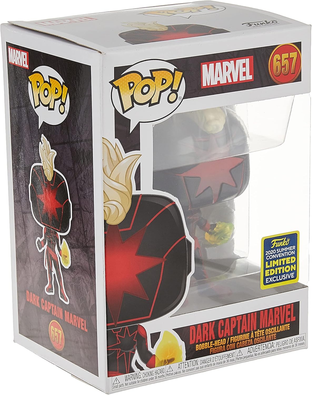 Funko Pop! Marvel: Dark Captain Marvel, Summer Convention Exclusive 657