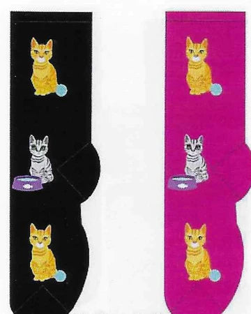 Cat & Yarn Ball Socks FC-10