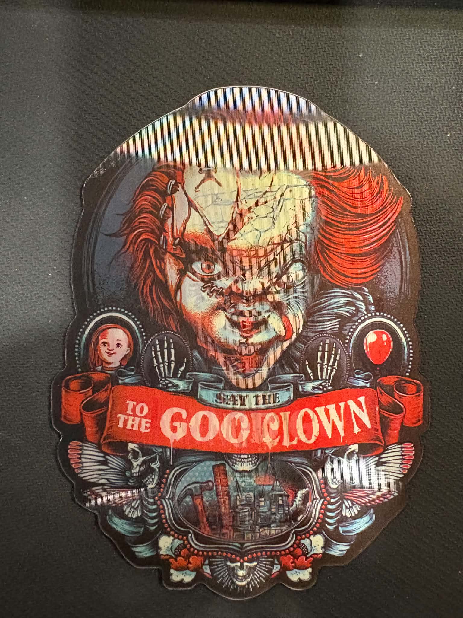 Halloween Horror Characters - Holographic Stickers