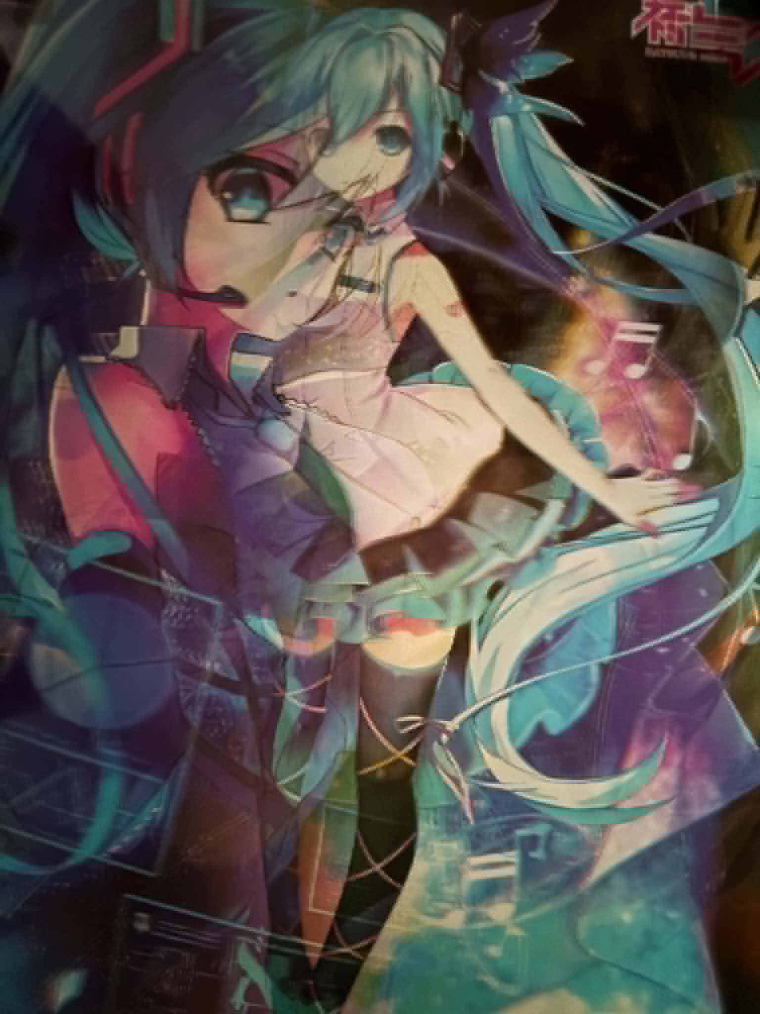 Hatsuni Miku Holographic Poster