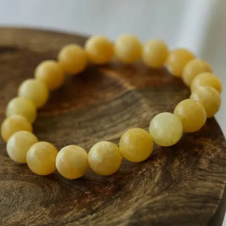 Yellow and green Jade Bracelet