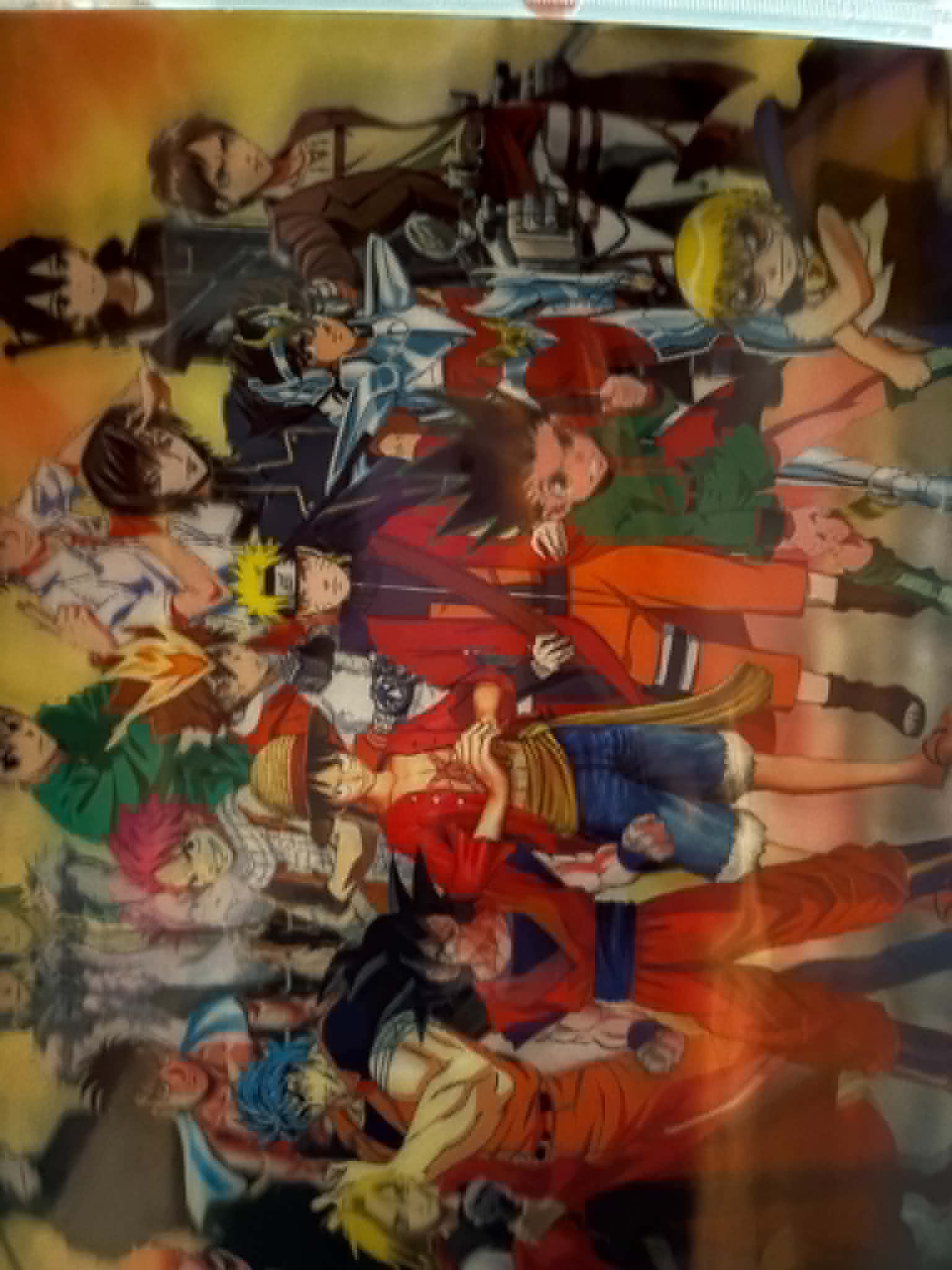 Anime Character Holographic Poster