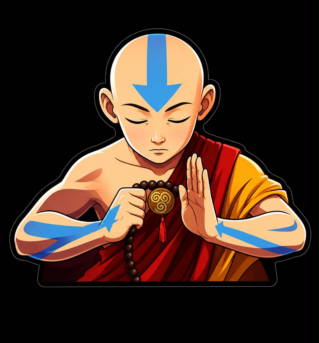 Avatar Ang Holographic Sticker