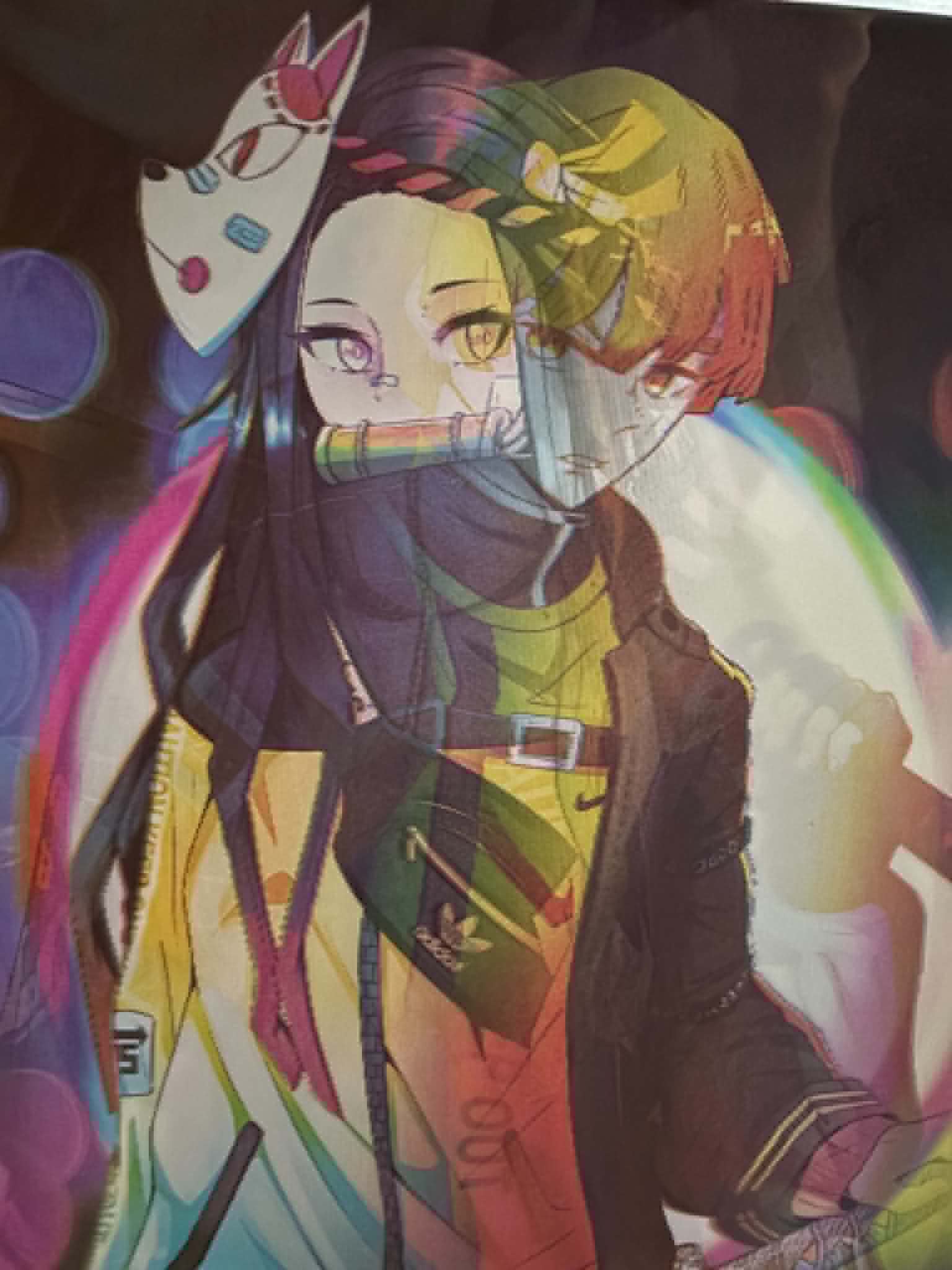 Demon Slayer Holographic Poster