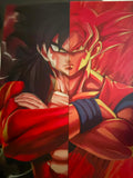 dbz holographic poster