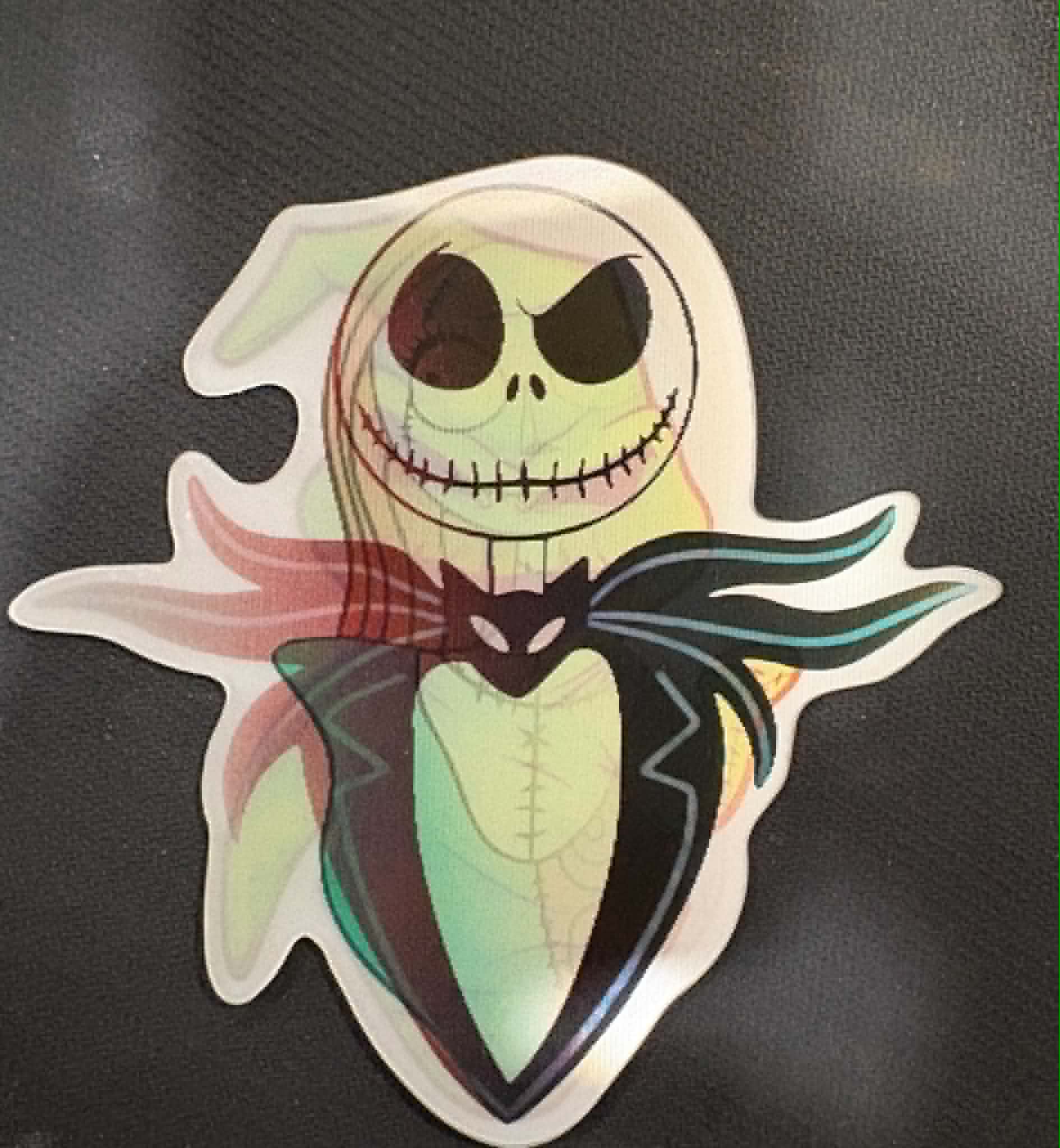 Jack and Sally - Nightmare Before Christmas Holographic Stickers