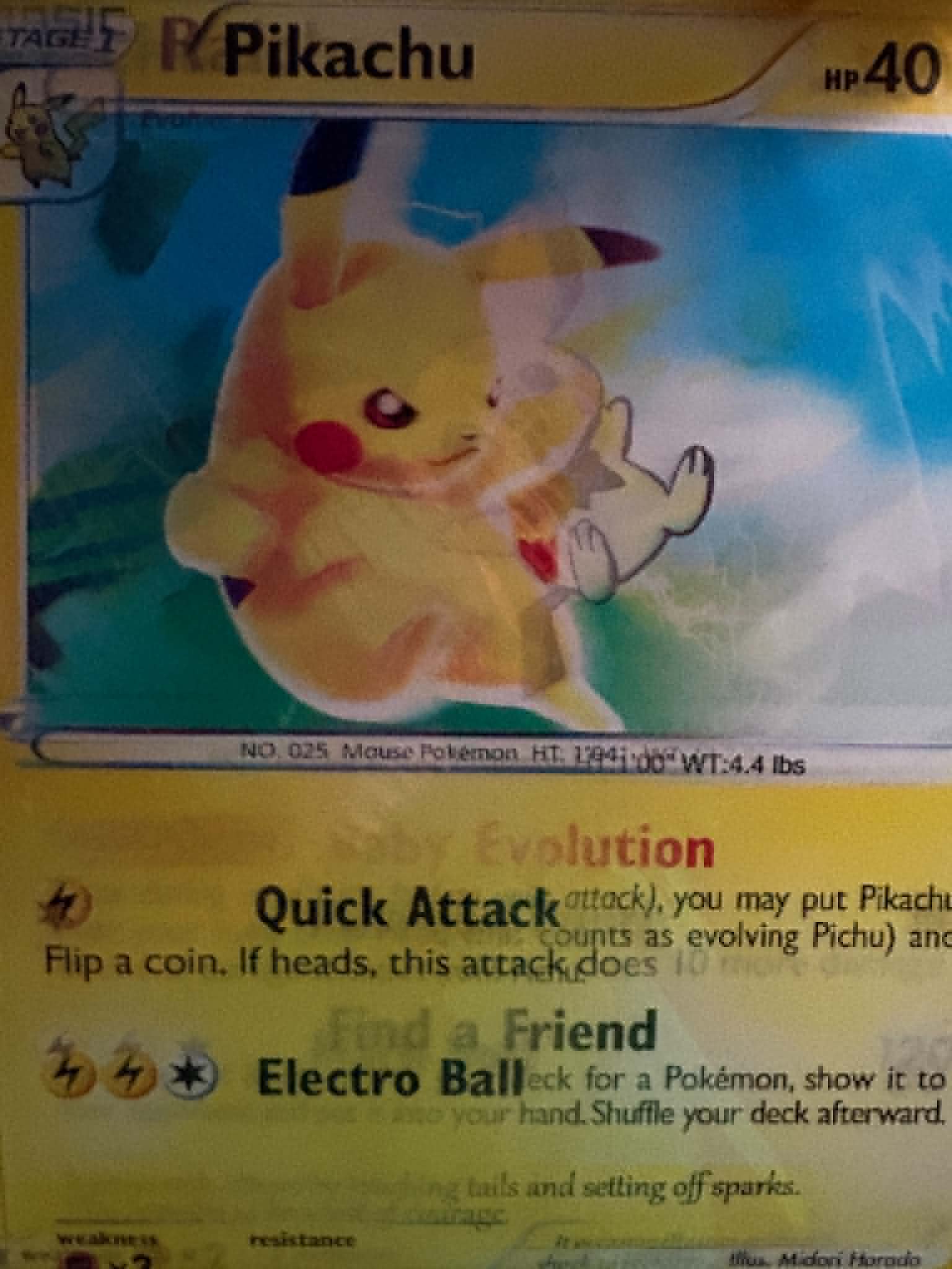 Pikachu Pokemon Holographic Poster
