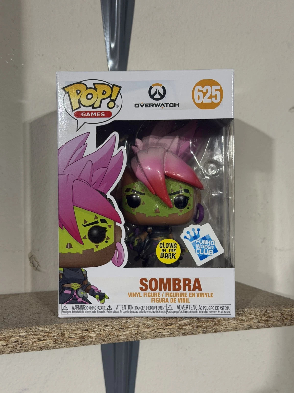 Funko Pop! Vinyl: Sombra #625 Glow in the Dark Funko Insider Club Exclusive 625