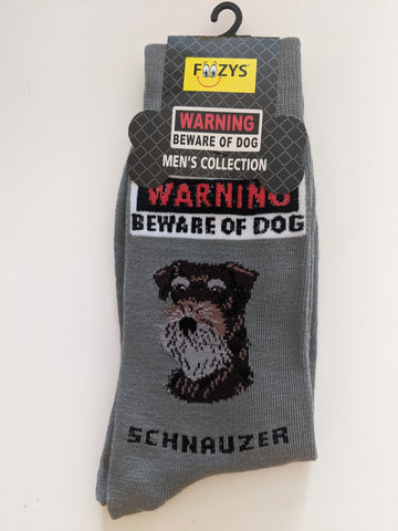 Schnauzer - Men's Beware of Dog Canine Collection - BOD-35