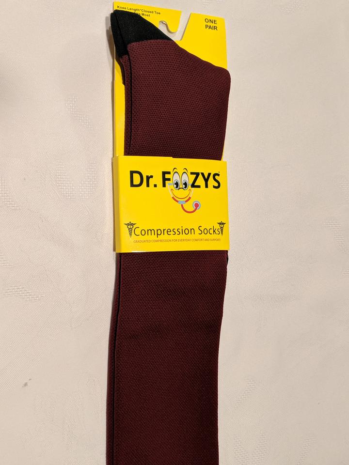 Compression Socks BURGUNDY DFC-15