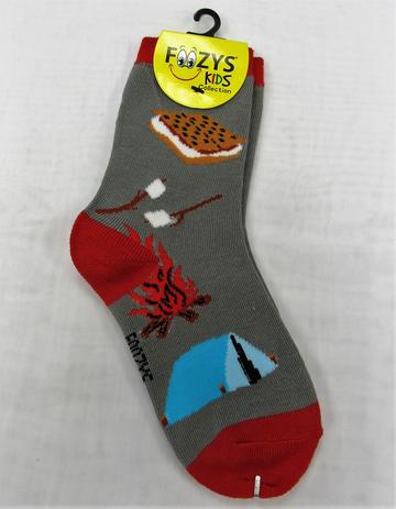 Smores & Campfire Kids Socks FB-01