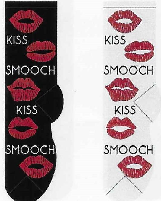 Valentine's Day Kiss & Smooch Socks FC-121