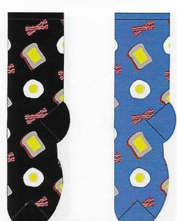 Bacon & Eggs Socks FC-24