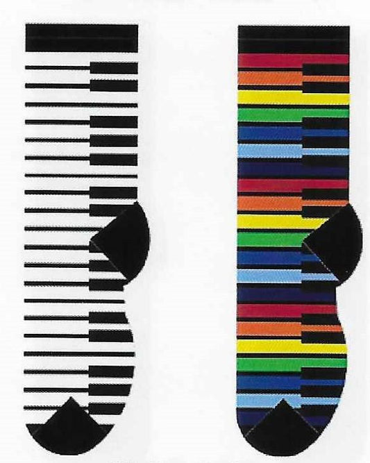 Colorful Piano Keys Socks FC-81