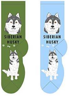 Siberian Husky Canine Collection Socks FCC-37