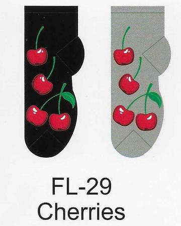 Cherries No Show Socks FL-29