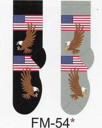 American Flag & Eagle Men's Socks FM-54