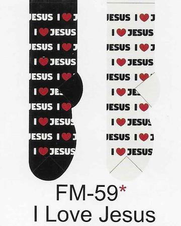 I Love Jesus Men's Socks FM-59