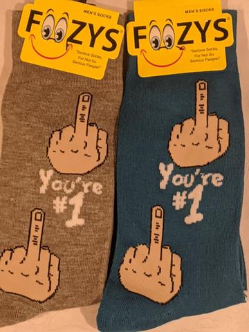 You're # 1 Middle Finger Men's Socks FM-77