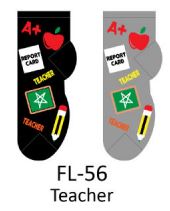 Teacher No Show Socks - FL-56
